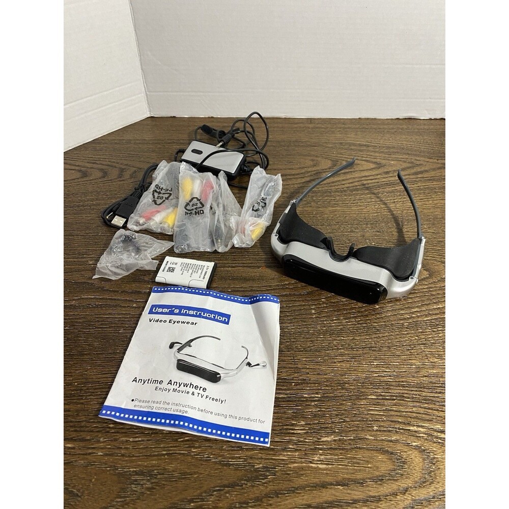 *NO BOX* Glasses Video Viewer EVG920D AT1M Monitor 80"LCD Vintage Media Eyewear